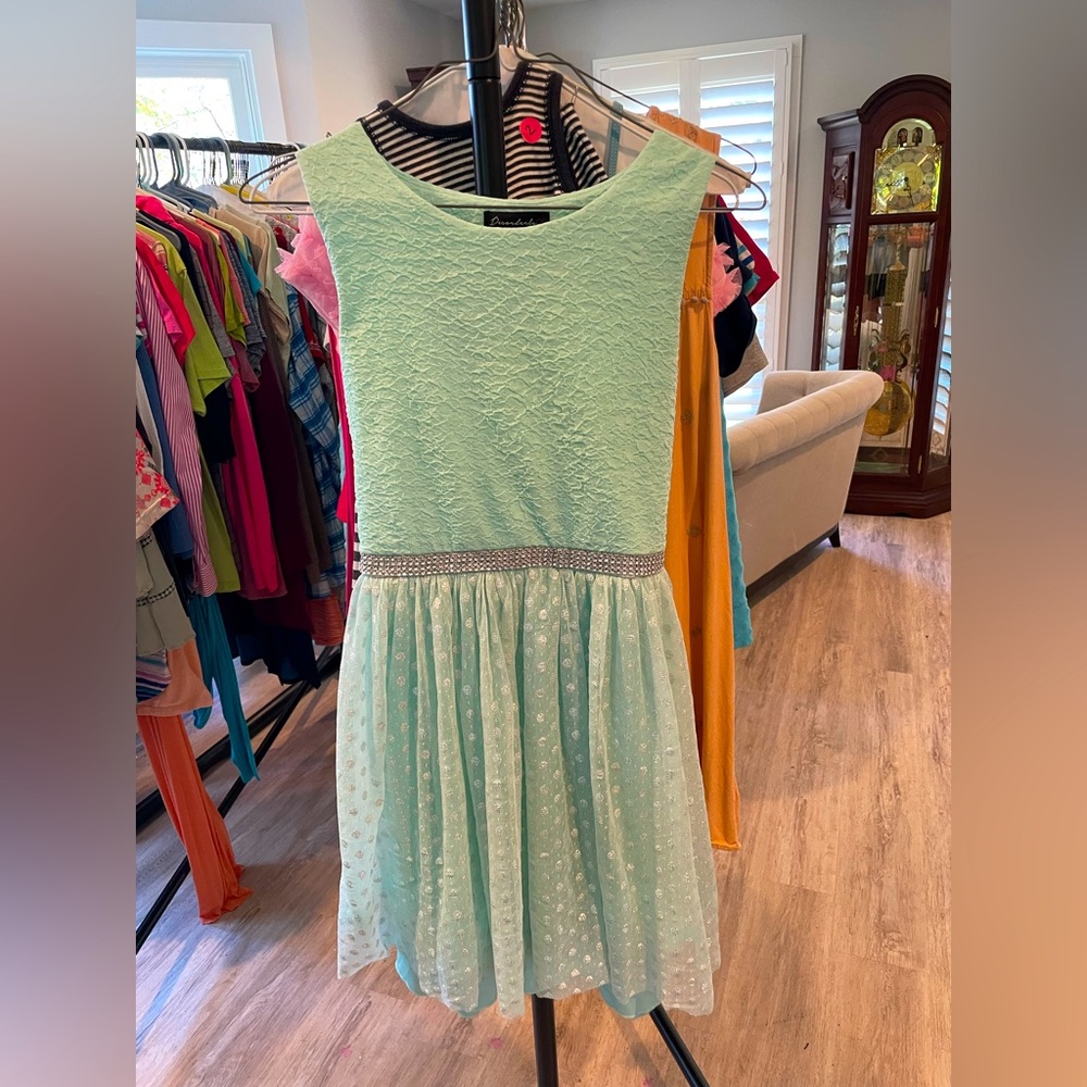 Disorderly Kids Seafoam Dress; Size 16